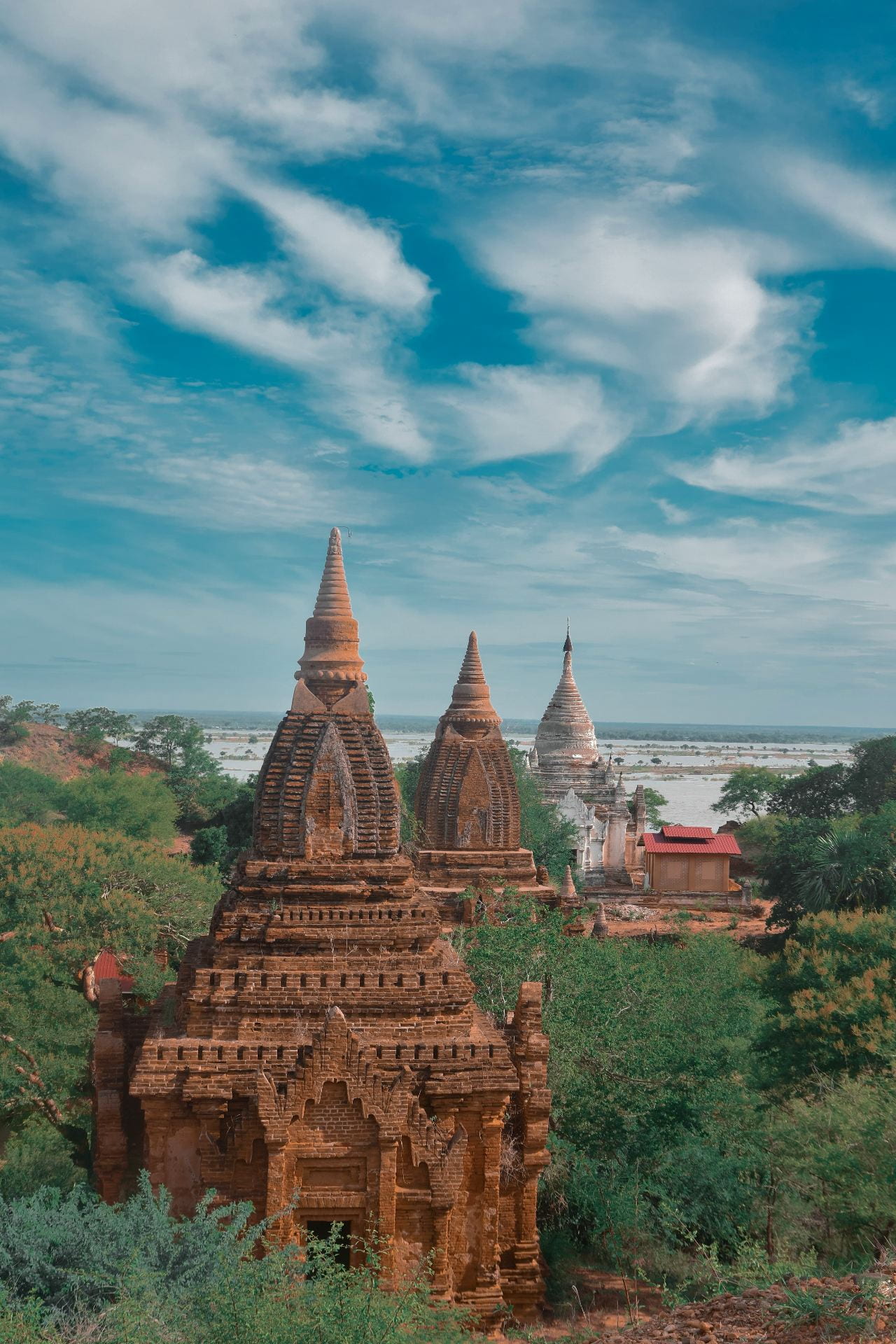 Aerial view of Bagan, Myanmar
