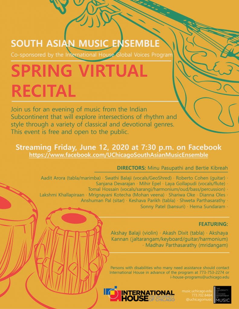 Flyer for Spring Virtual Recital